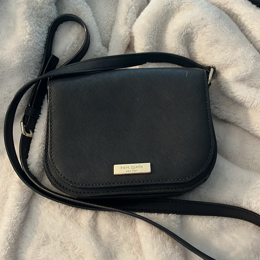 Black Kate Spade cross body bag